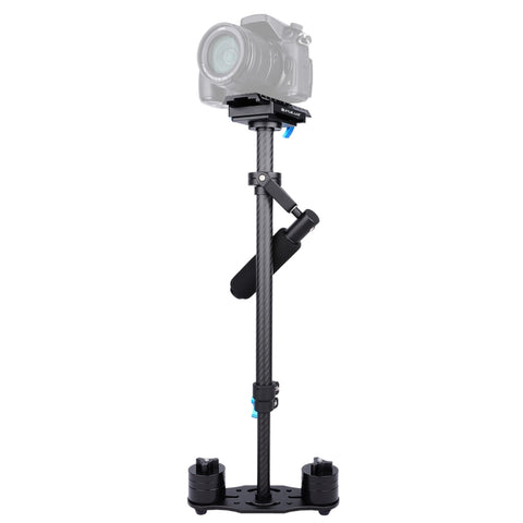 Stabilizzatore portatile in fibra di carbonio PULUZ 38,5-61 cm per video e fotocamere digitali DSLR e DV, intervallo di carico: 0,5-3 kg, P60T Black, P60T Blue, P60T Red, RU Stock P60T Black