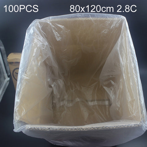 Busta da imballaggio in plastica PE a prova di umidità e polvere da 100 pezzi 2.8C, dimensioni: 80 cm x 120 cm, 80cm x 120cm
