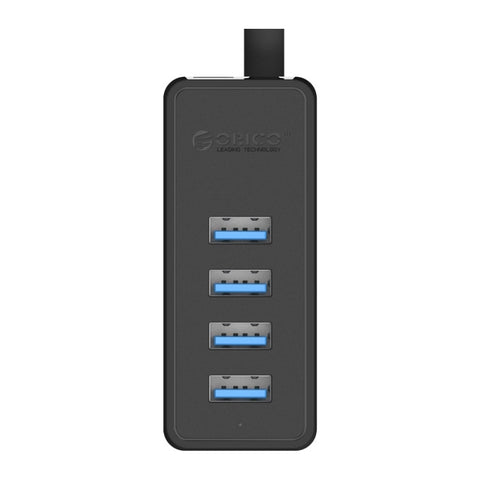 ORICO W5P-U3-30 HUB desktop USB 3.0 a 4 porte con cavo micro USB da 30 cm Alimentatore, W5P-U3-30 Black, W5P-U3-30 White