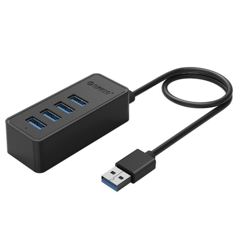 ORICO W5P-U3-30 HUB desktop USB 3.0 a 4 porte con cavo micro USB da 30 cm Alimentatore, W5P-U3-30 Black, W5P-U3-30 White