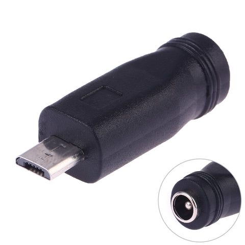 Convertitore di alimentazione DC 5,5 x 2,1 mm femmina a micro USB