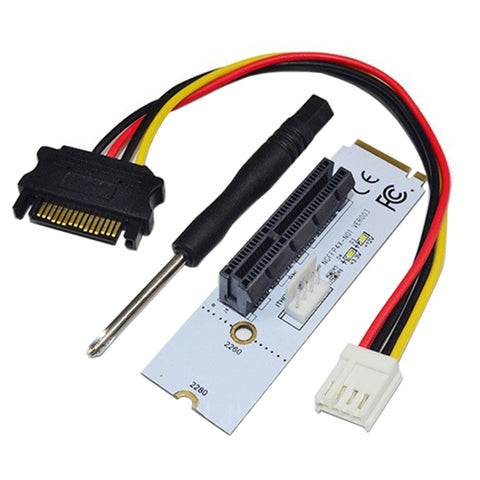 Adattatore Riser NGFF M.2 Chiave M a PCI-E per Schede Grafiche Mining
