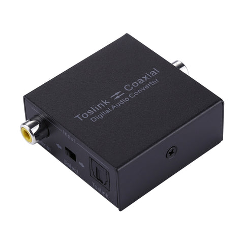 NK-Q7 Tendak SPDIF ottico Toslink a coassiale / Da coassiale a ottico SPDIF Toslink Convertitore audio digitale bidirezionale Swtich a 2 vie, SPDIF to Coaxial