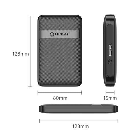 Scatola per disco rigido USB 3.0 ORICO 2577U3 in ABS per unità da 2,5