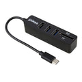 2-in-1 USB-C Hub with Card Reader and 3 USB Ports
