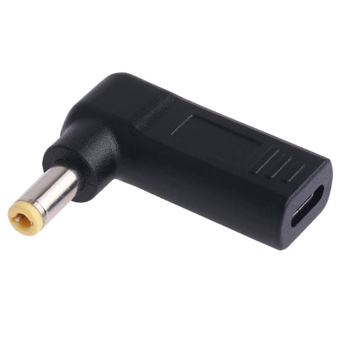 Adattatore USB-C Femmina a Maschio 5.5 x 2.5 mm a Gomito