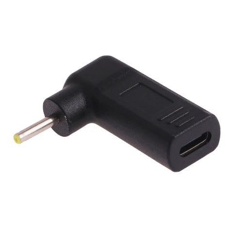 Adattatore a gomito da maschio 2,5 x 0,7 mm a USB-C femmina