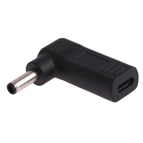 Adattatore USB-C a gomito femmina-maschio 4,5 x 3,0 mm - Nero e Blu