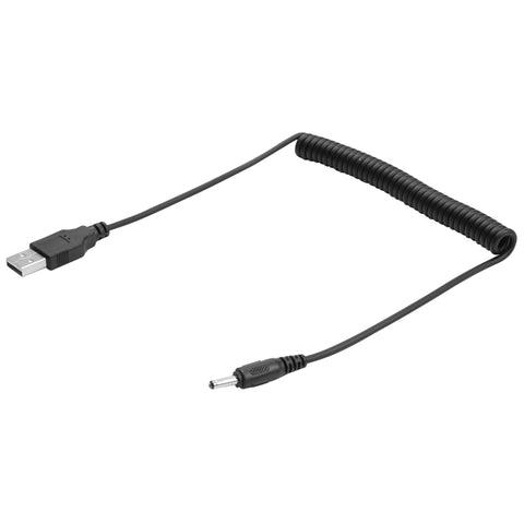 Cavo a spirale a molla di alimentazione da USB a CC da 3,5 mm da 1,5 m, AM to DC 3.5mm, Length: 1.5m