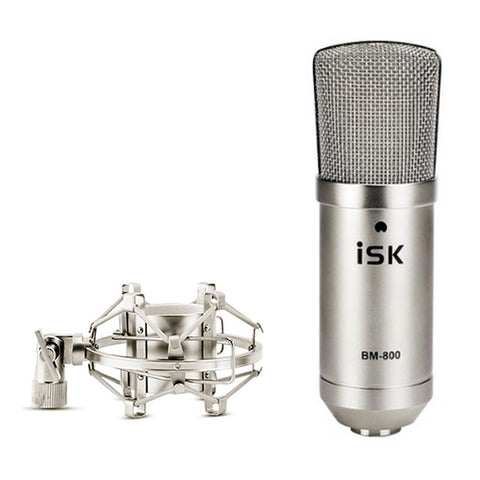 Micro à condensateur pour enregistrement audio ISK BM-800 pour studio et transmission, BM-800