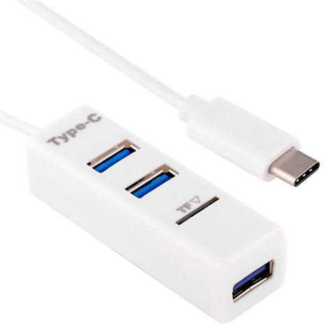 Hub USB 3.1 Type-C a 3 porte con lettore di schede TF