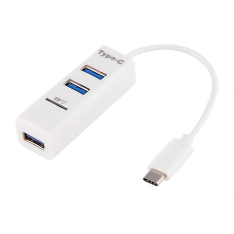 HUB COMBO 2 en 1 USB 3.1 USB-C / Type-C vers USB 2.0 à 3 ports + lecteur de carte TF, 3 ports USB + carte TF