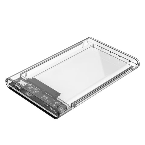 Custodia Trasparente ORICO 2139C3-CR per HDD/SSD SATA 2,5" con USB