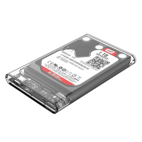 Custodia Trasparente ORICO 2139C3-CR per HDD/SSD SATA 2,5" con USB