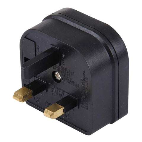 BS-5732 Convertisseur de voyage avec prise de courant portable pour spina UE vers spina UK avec fusible, BS-5732