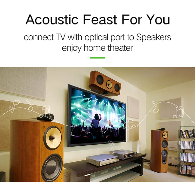 EMK LSYJ-A 20m OD6.0mm Gold Plated Metal Head Toslink Male to Male Digital Optical Audio Cable, Length: 20m