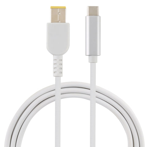 Cavo di ricarica per alimentazione portatile da USB-C / Type-C a maschio quadrato grande per Lenovo, lunghezza del cavo: circa 1,5 m