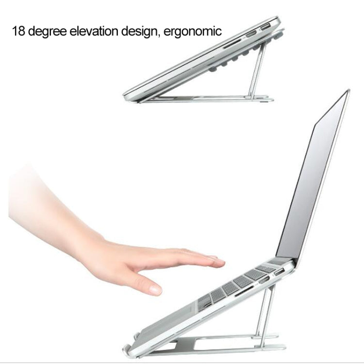 Supporto per estensione dell'altezza del laptop Supporto pieghevole per la dissipazione del calore del computer portatile, dimensioni: 22,3x23,5x1,3 cm