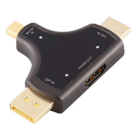 Adaptateur D62A DisplayPort + Mini DP + HDMI maschio à HDMI femme 3 en 1, D62A