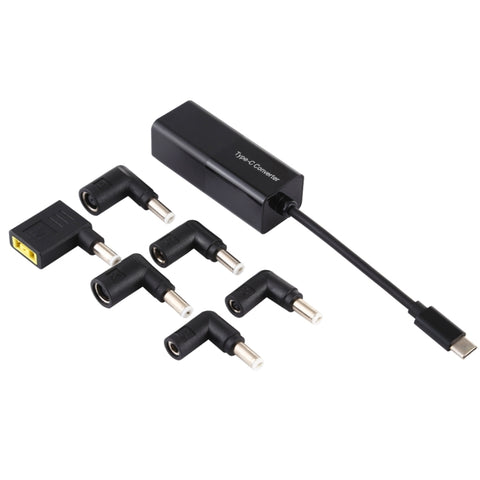 Adattatore di alimentazione per laptop Convertitore USB-C/Type-C da 65 W in alimentatore 6 in 1