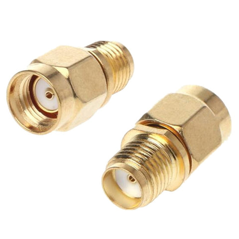 Adattatore RP-SMA Maschio a SMA Femmina Placcato Oro - Connessione