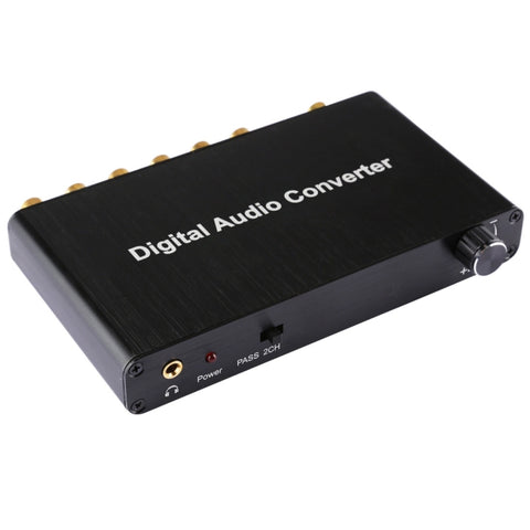 Convertitore decodificatore audio digitale 2CH con coassiale ottico Toslink SPDIF per Home Theater / PS4 / PS3 / XBOX360, supporto controllo volume, AC-3, DTS