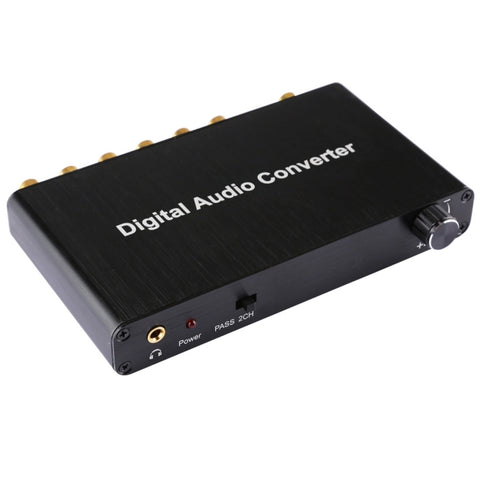 Convertitore decodificatore audio digitale 2CH con coassiale ottico Toslink SPDIF per Home Theater / PS4 / PS3 / XBOX360, supporto controllo volume, AC-3, DTS