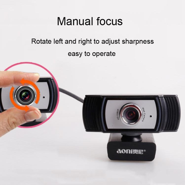 aoni-c33-beauty-fhd-1080p-iptv-webcam-teleconferenza-insegnamento-trasmissione-in-diretta-videocamera-per-computer-con-microfono-plug-and-play-senza-unita-c33 - immagine 7