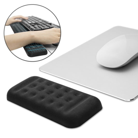 Tappetino per mouse in memory foam con poggiapolsi per tastiera meccanica, dimensioni: mano singola (nero), Size : Single Hand