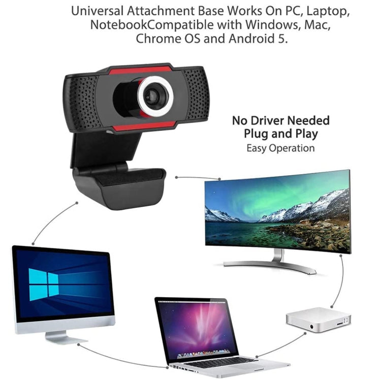 Webcam con fotocamera USB A720 720P con microfono, 720P