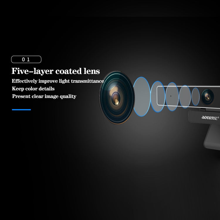 aoni-c90-1080p-hd-telecamera-per-computer-intelligente-aziendale-con-microfono-c90 - immagine 9