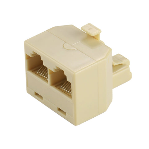 Adattatore di rete con connettore Ethernet LAN RJ45 a doppia porta, 2 RJ45 Female to RJ45 Male