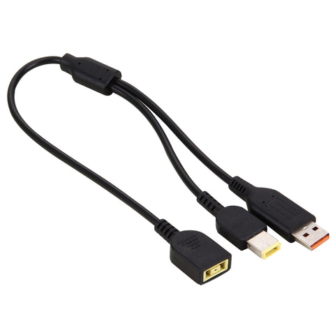 Adaptateur d'alimentation pour interface Big Square (première génération) femme pour Lenovo YOGA 3 et Big Square (première génération) masque pour ordinateur portable Lenovo, longueur : environ 30 cm, X1 Carbon 2018/2017 &amp; T570/T470/T470s