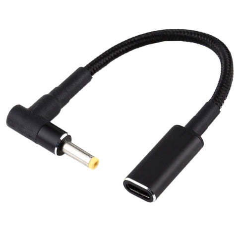Cavo Nylon Intrecciato con Adattatore da Gomito a USB-C 4,0 x 1,7 mm