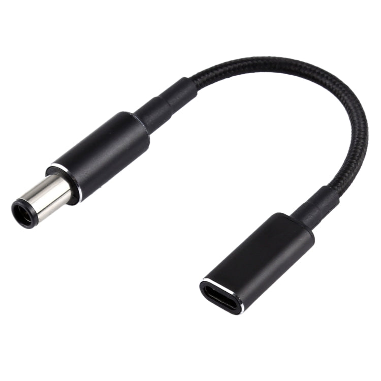 cavo-intrecciato-in-nylon-adattatore-pd-100-w-185-20-v-74-x-06-mm-a-usb-c-type-c-per-hp-7-4-x-0-6mm - immagine 2