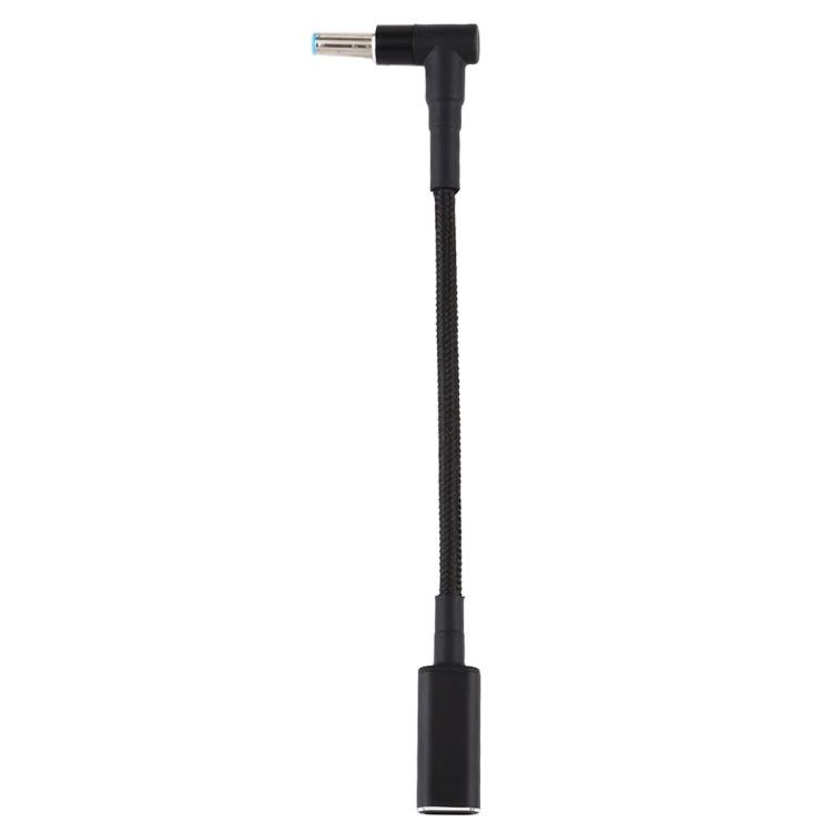 cavo-intrecciato-in-nylon-con-adattatore-da-gomito-a-usb-c-type-c-pd-100-w-185-20-v-45-x-06-mm-per-hp-4-5-x-0-6mm - immagine 4
