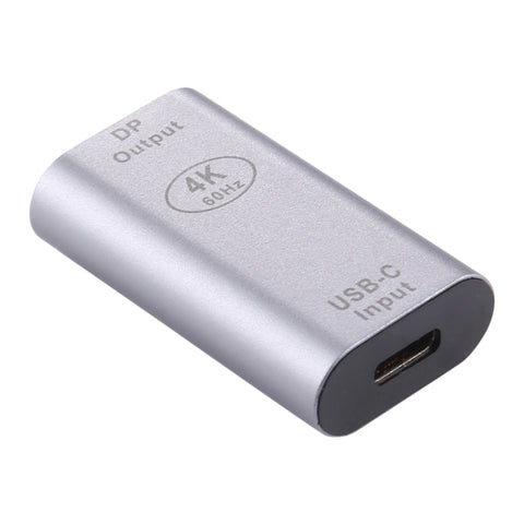 Adaptateur en alliage d'aluminium de type C / USB-C pour femme DP grande, Type-C femelle vers Big DP femelle