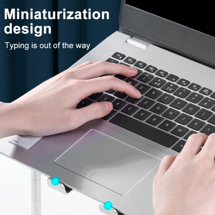 R-JUST BJ03 Supporto per laptop regolabile con angolo regolabile in lega di alluminio a forma di panca universale staccabile, BJ03