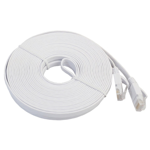 Cavo LAN di rete Ethernet piatto ultrasottile CAT6 da 20 m, cavo patch RJ45, Length: 20m
