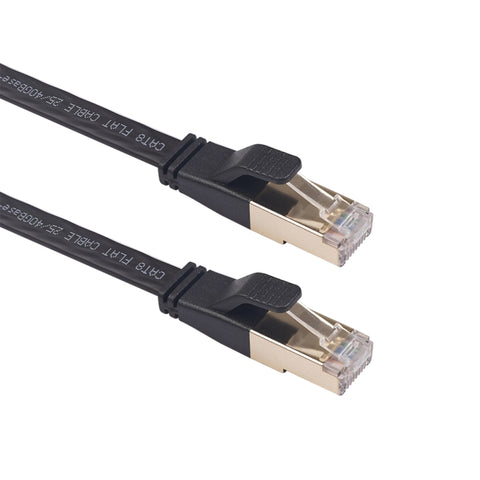 Cavo LAN di rete piatto CAT8 con doppia schermatura CAT8-2, lunghezza: 10 m, 10m