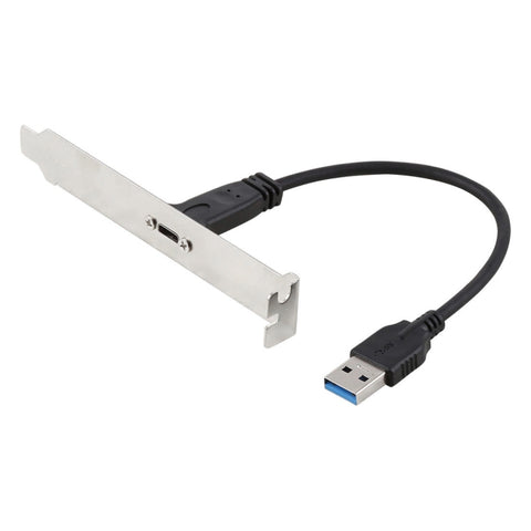 Cavo per staffa da pannello da 20 cm USB-C / Type-C femmina a USB 3.0 maschio cavo di prolunga connettore cavo