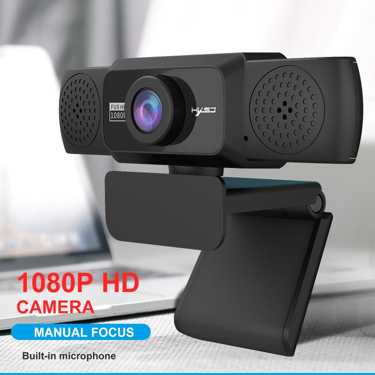Webcam per PC HXSJ S5 1080P regolabile HD con microfono