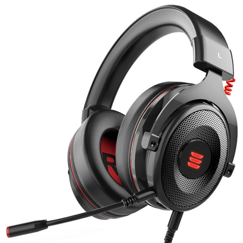 Cuffie da gioco luminose USB montate sulla testa e controllate da filo EKSA E900 Pro 7.1 con microfono, E900 Pro