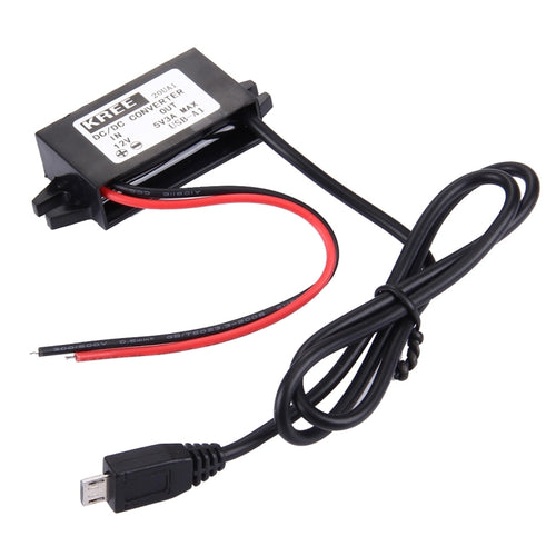 12V to 5V Micro USB Car Charger for Smartphones, 3A Output