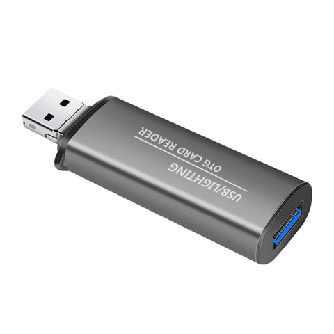 118 interface USB 2 en 1 + 8 broches Disco flash USB/carte de mémoire lecteur de carte OTG pour système IOS téléphone cellulaire/ordinateur