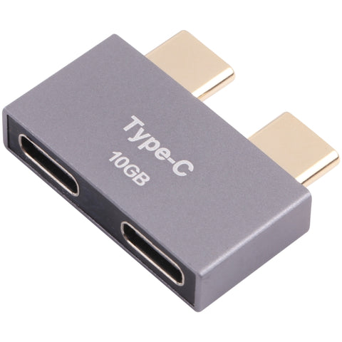 Doppio adattatore USB-C/Type-C maschio a doppio adattatore USB-C/Type-C femmina, Double Type-C Male to Double Type-C Female