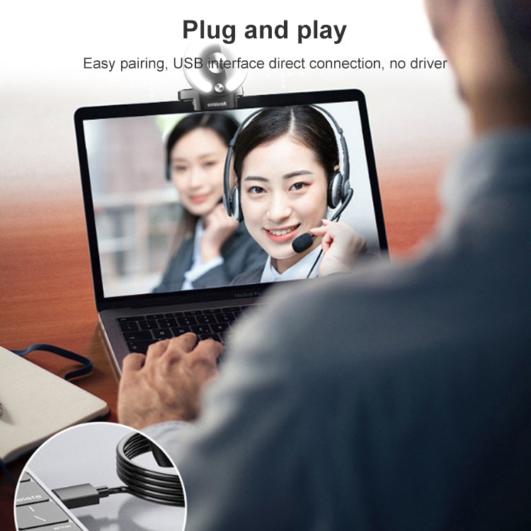 Telecamera HD Landshine 2K con Messa a Fuoco Automatica e Luce ad