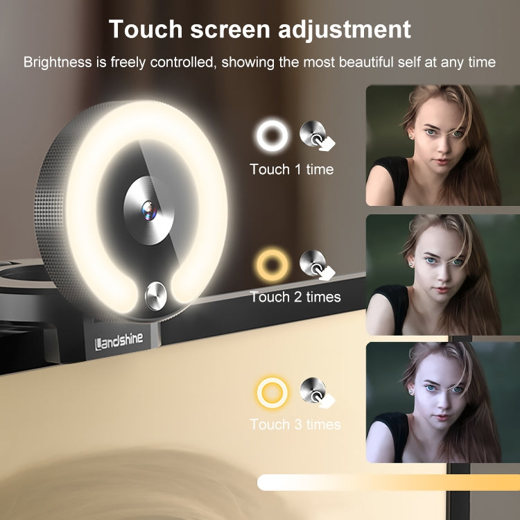 Telecamera HD Landshine 2K con Messa a Fuoco Automatica e Luce ad