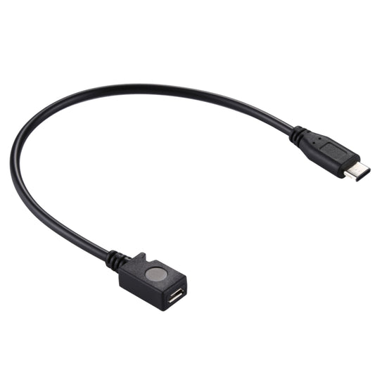 adattatore-cavo-usb-c-type-c-3-0-maschio-a-micro-usb-femmina-lunghezza-29-cm - immagine 1