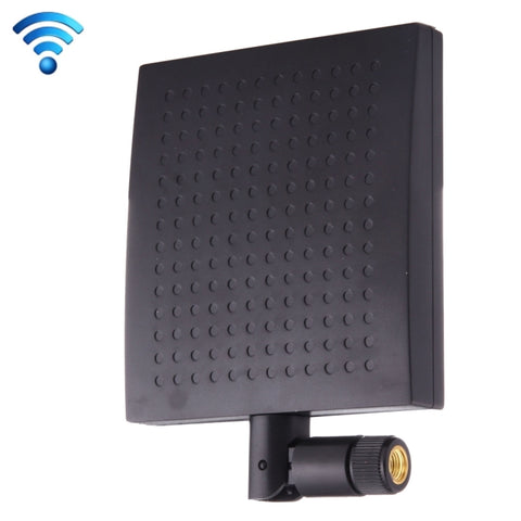Antenna WiFi a pannello con connettore maschio SMA 12dBi da 2,4 GHz, 2.4GHz Black